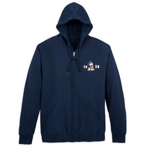 Disney World Dark Blue Mickey Mouse Full Zip Jacket